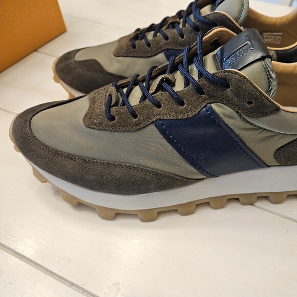 Tod's 1T Leather Trimmed Suede Sneakers - 10 UK/11 US - Picture 4 of 13